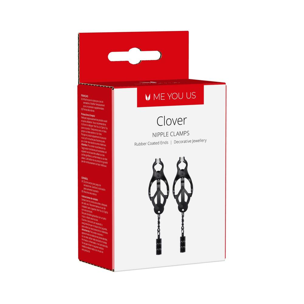 Me You Us Clover Nipple Clamp Black-0